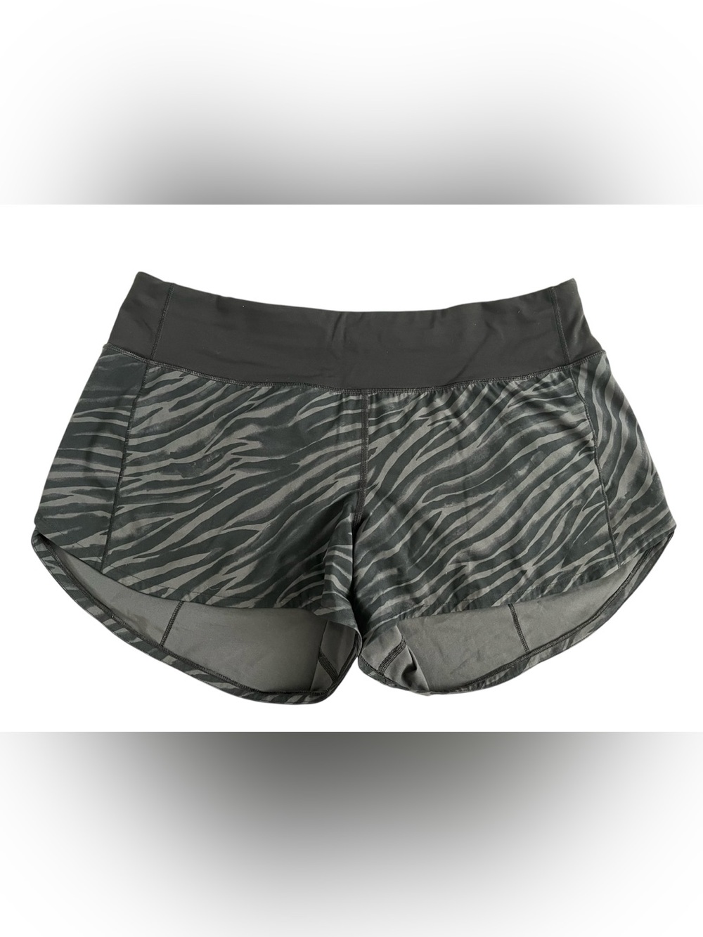 lululemon athletica Black Zebra-Print speed up Athletic Shorts